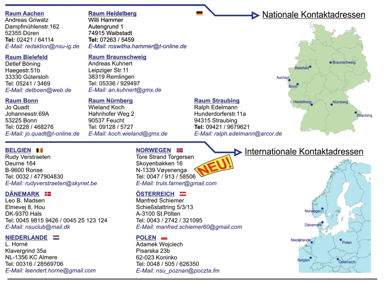 NSU-Prinz-IG of 1980 eV - Verein - Bild Internationale Kontakte