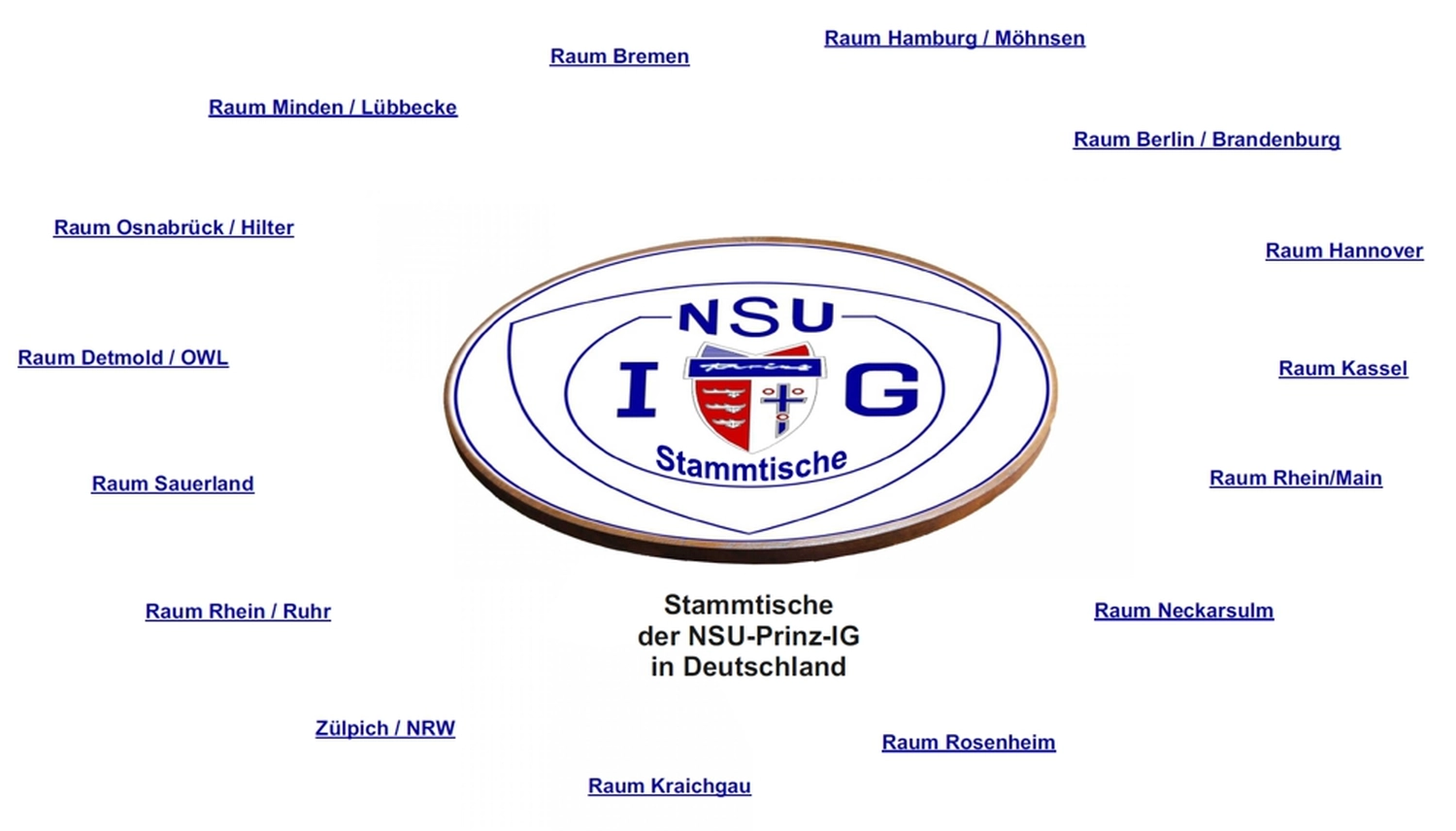 Stammtische der nsu-prinz-ig zum treffen von fans der marke nsu